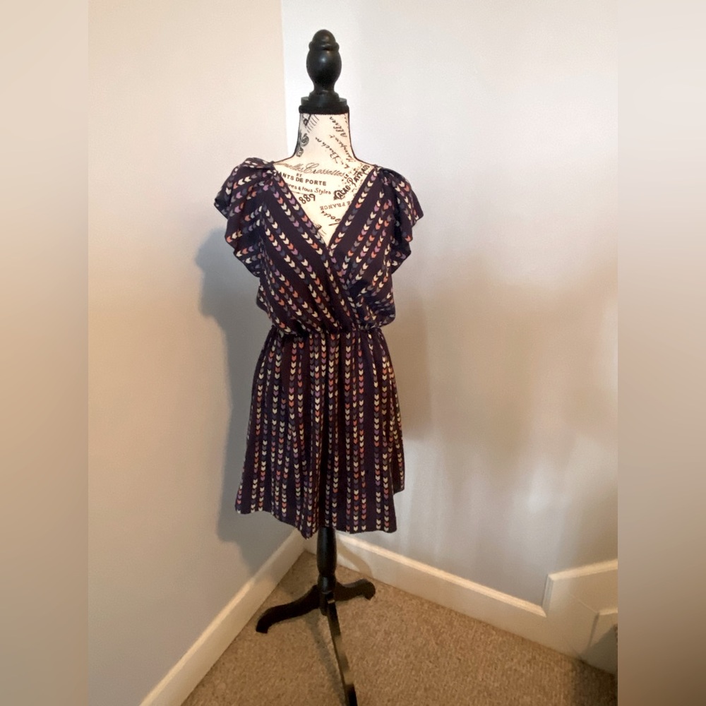 Everly patterned blue/purple dress, size M